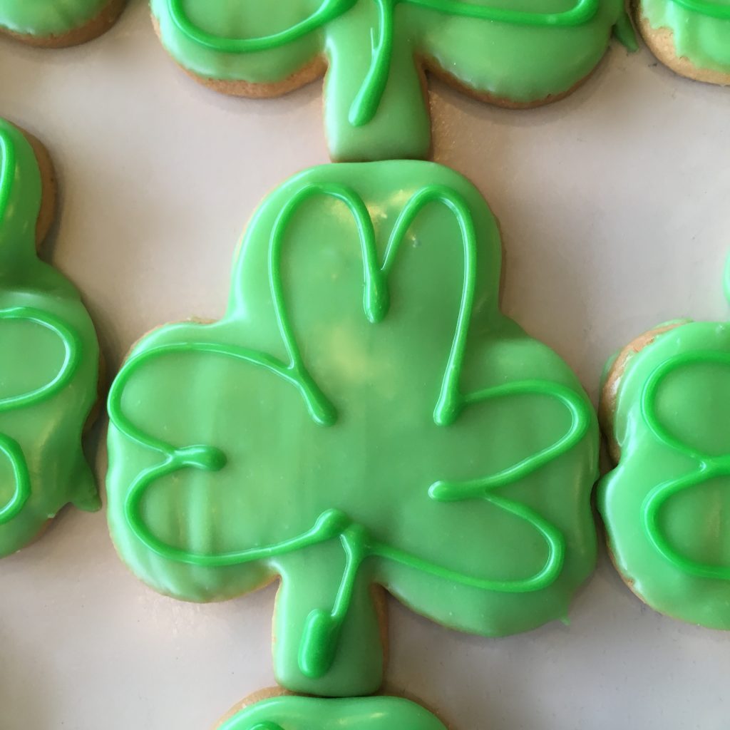 Iced Shamrock Cookie