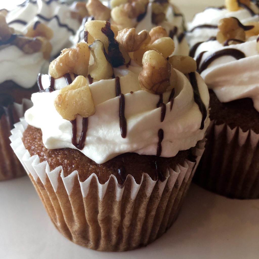 Banana Walnut Cupcake