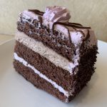 Chocolate Raspberry Cake Slice