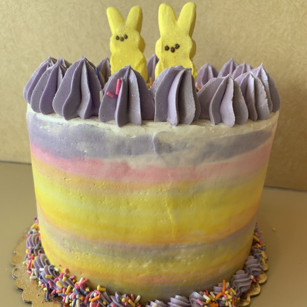 Peep Bunny Cake - Easter