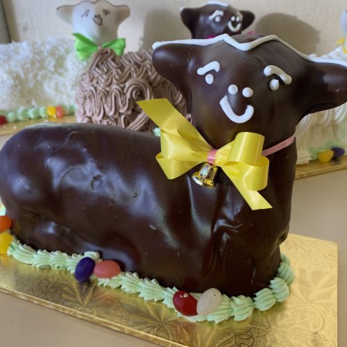 Chocolate Fondant Lamb Cake - Easter