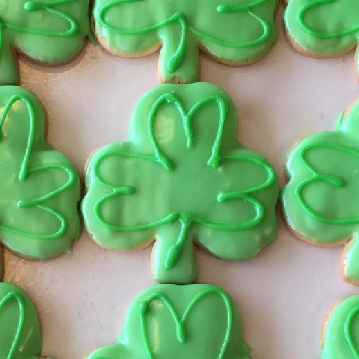 Iced Shamrock Cookie - St. Patricks Day