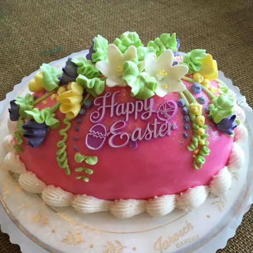 Pink Egg Cake - Easter