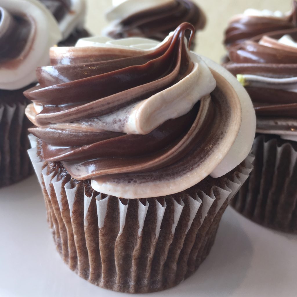 Half & Half Cupcake