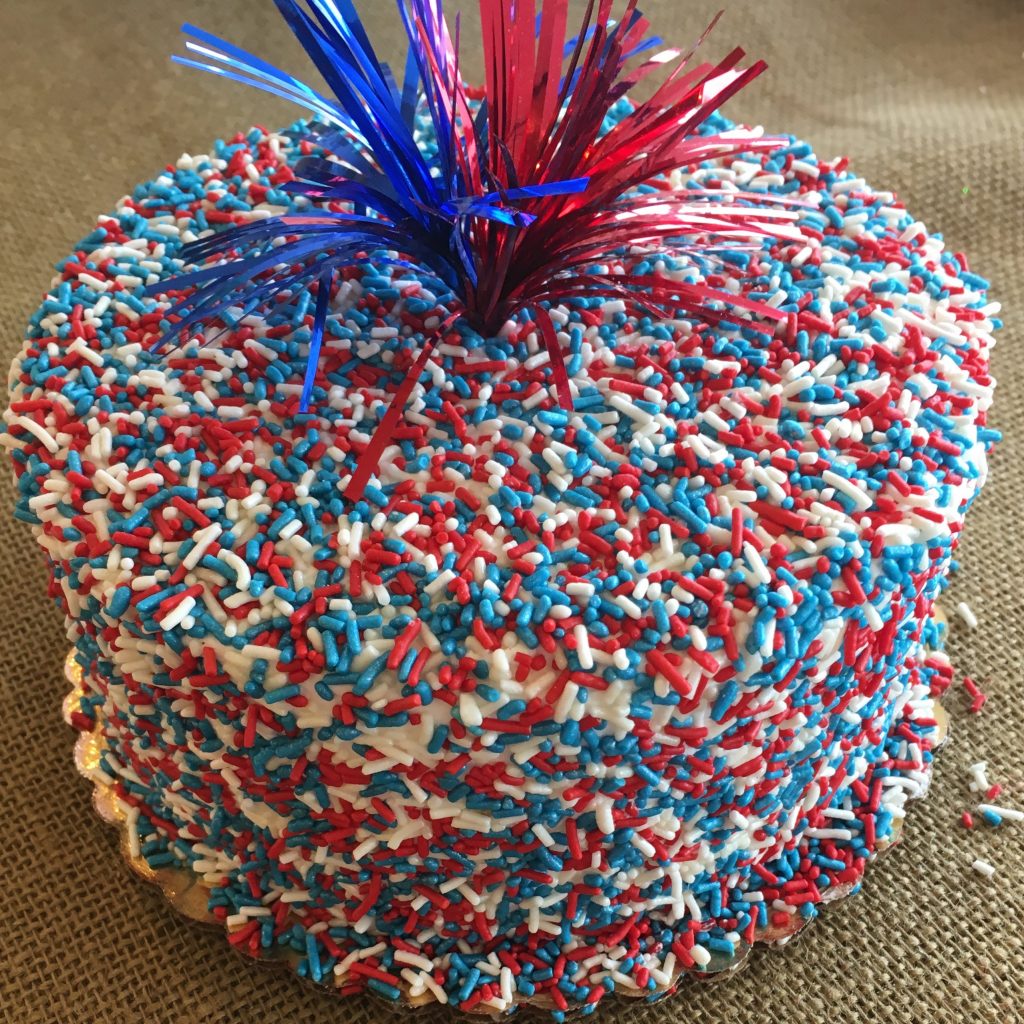 Sprinkle Cake - Patriotic