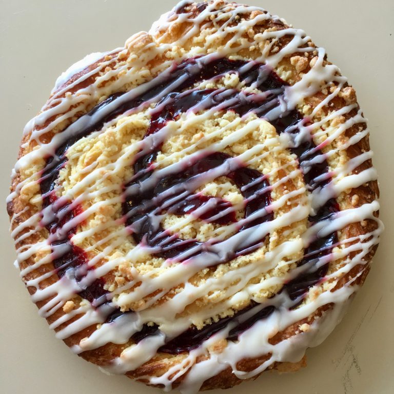 Apple Black Raspberry Ring-- Coffee Cake of the Month- 15% off Apple Black Raspberry Ring