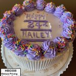 custom birthday decorated cake sprinkles dollops