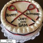 custom birthday decorated cake teen lacrosse