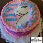 custom decorated birthday cake unicorn