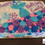 custom decorated birthday cake mermaid