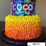 custom decorated birthday tiered cake coco