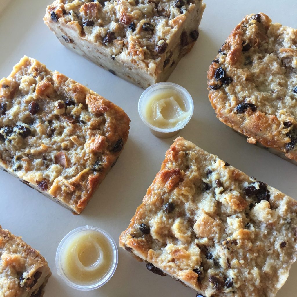 Bread Pudding and Bourbon Sauce