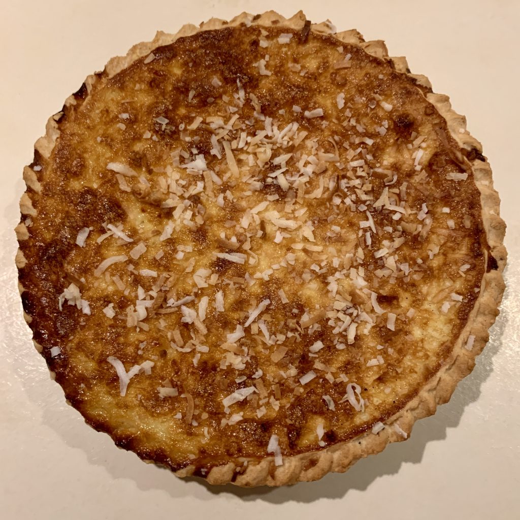 Baked Coconut Custard Pie