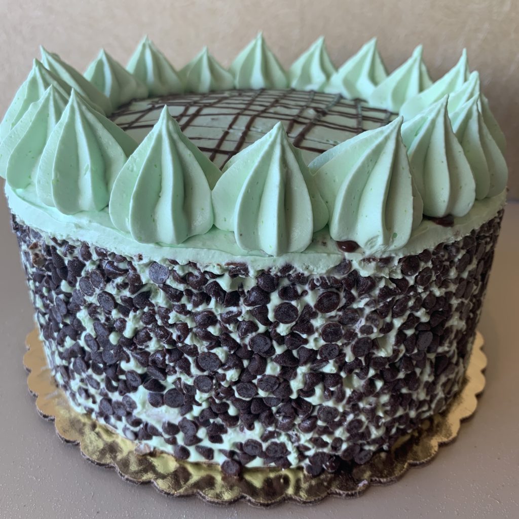 Mint Chocolate Chip Torte