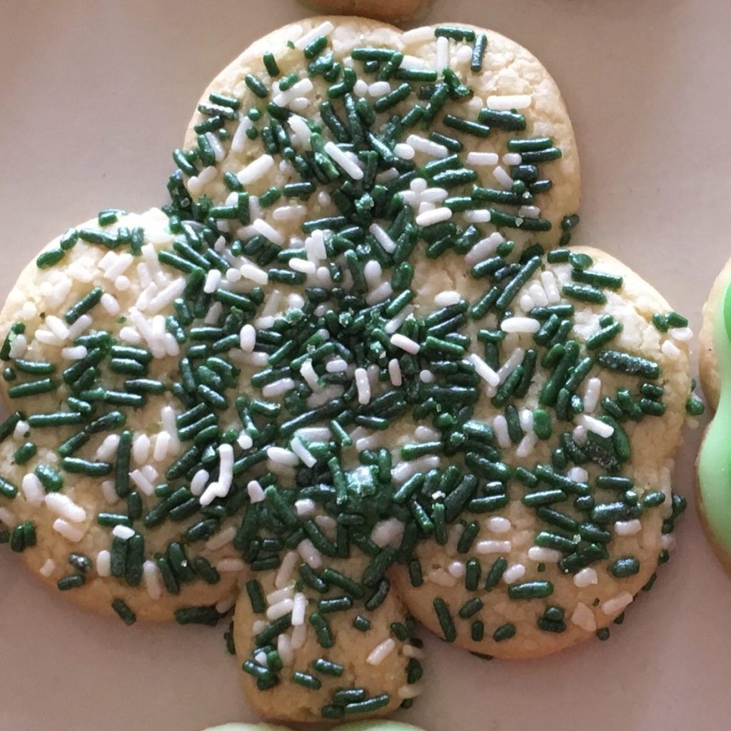 Shamrock Sprinkle Cookie