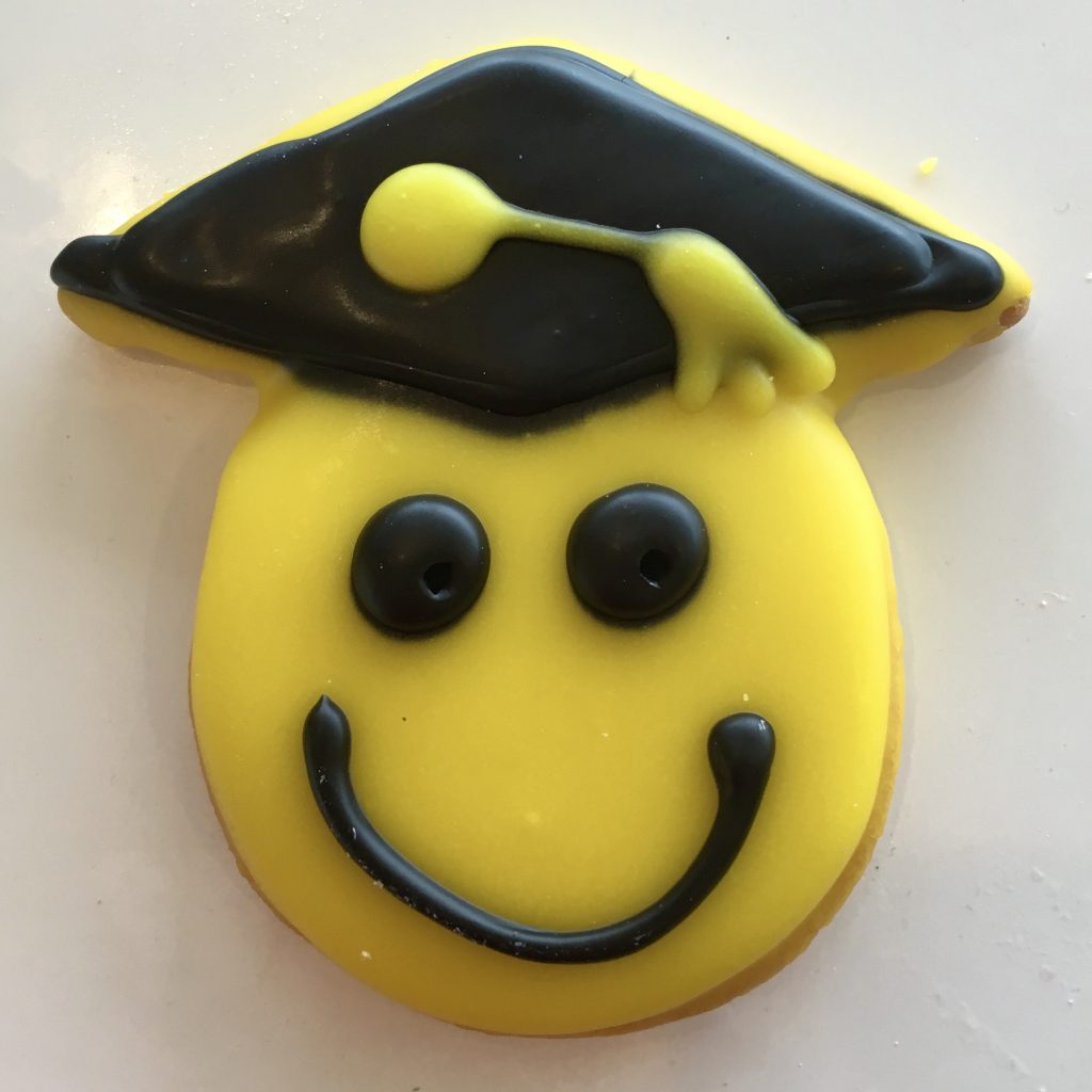 Smiley Grad Cookie