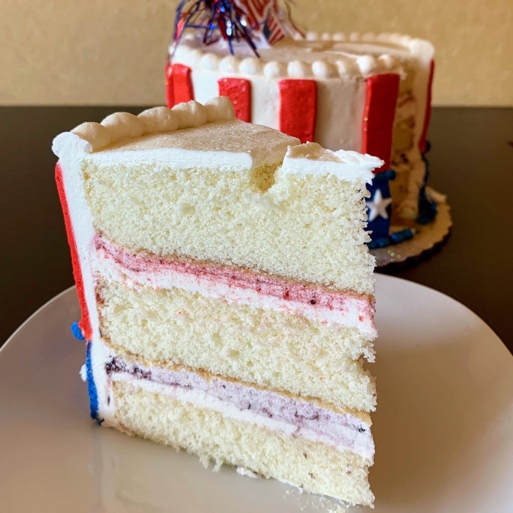 4th of July Cake Slice 2020