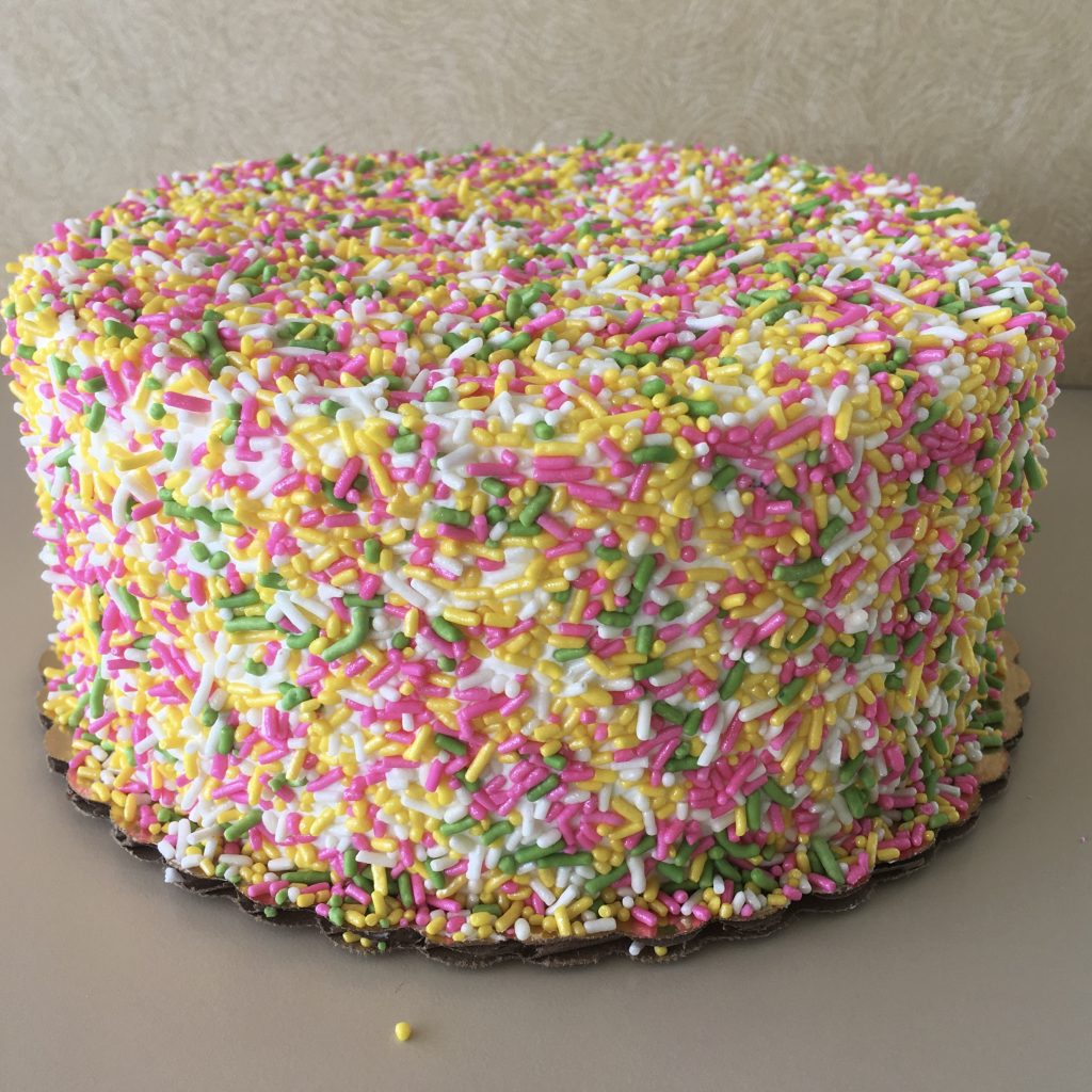 Slice of Summer Sprinkle Cake